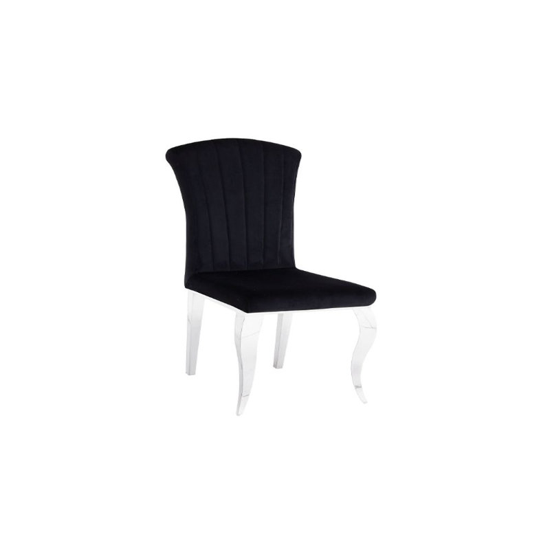 Chaise d'appoint en velours Dalian, Argent