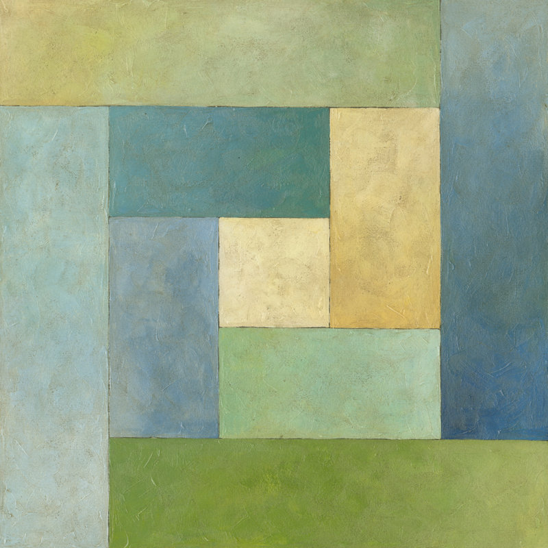 Quilted Abstract II by Megan Meagher - Wrapped Canvas Painting, 51cm H x 51cm W x 3.8cm D
