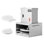 6 in Electric Pizza Dough Press Machine Pizza Pastry Sheeter Stainless Steel