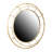 Round Wire Framed Wall Mirror