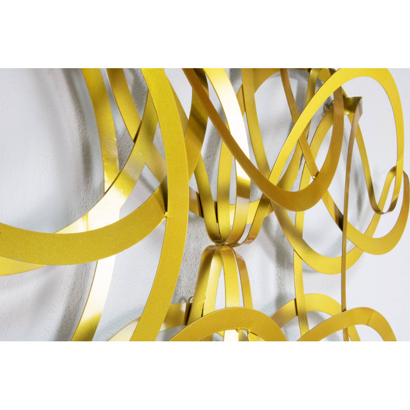 Handmade Glam Abstract Wall Decor on Metal