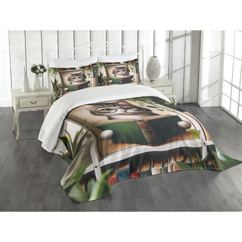 Polyester Coverlet, Queen Coverlet / Bedspread + 2 Standard Shams