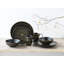 MANDALA GOLD Piece Stoneware Dinnerware Set - Service for 2