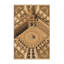 Tapis beige moelleux et moelleux à motif rétro vintage à motif de plumes en molleton beige / beige-1340110622