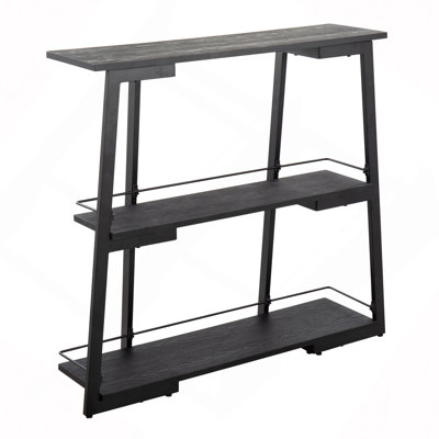 Converge Bookcase Steel and Bamboo