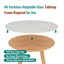 Plateau de table rond en verre trempé 36 po