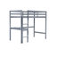 Loft Bed, Wood Loft Bed With Guardrail And Built-In Desk-1941002188