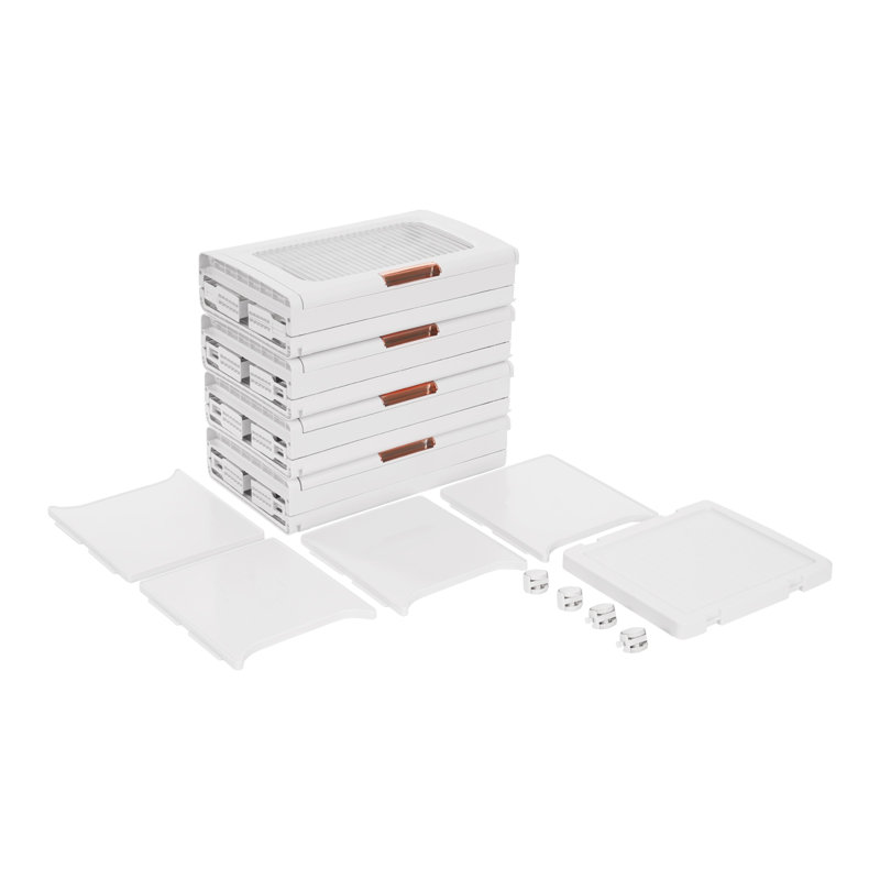 4-Tier Narrow Storage Cabinet Mobile Storage Organizer