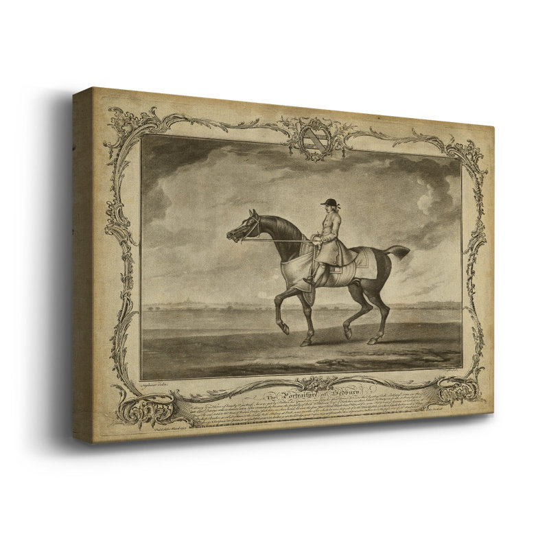Distingué chevaux II - impression sur toile tendue, H 24 po x l 36 po x P 1,5 po