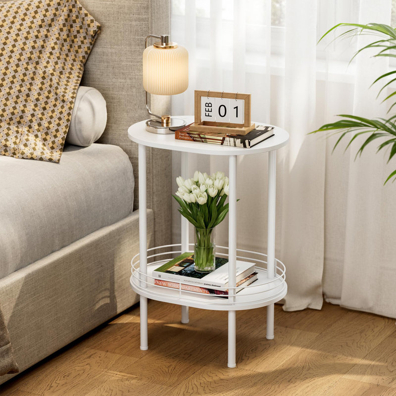 Petite table de chevet moderne Modern, Blanc