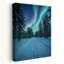 «Northern Lights Winter Forest Ethereal Peaceful Serene Forest Landscape», art mural-1257677069