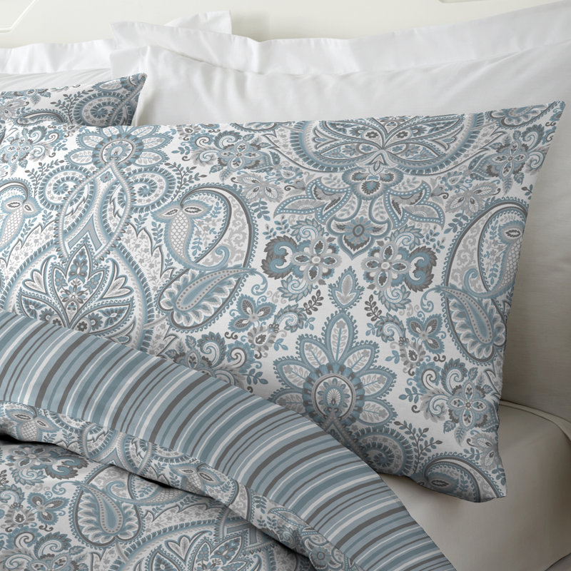 Maduri Polyester Damask Duvet Cover Set with Pillowcases Included, Single Duvet Cover + 1 Standard Pillowcase, Ochre