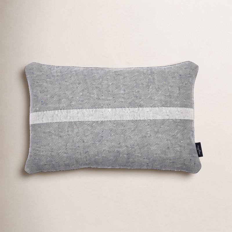 Glyph Sunbrella® Outdoor Reversible Throw Pillow, Charcoal