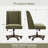 Mellins Swivel Chenille Upholstered Task Chair-883638236