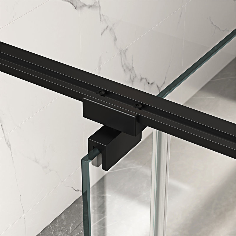 Pivot Shower Door, Matte Black
