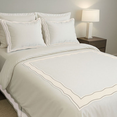 Sagrisa Applique Embroidery Cotton Duvet Cover Set