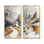 Maroc, montagnes berbères I - ensemble de 2 peintures murales paysage de montagnes-1706651400-1706651401