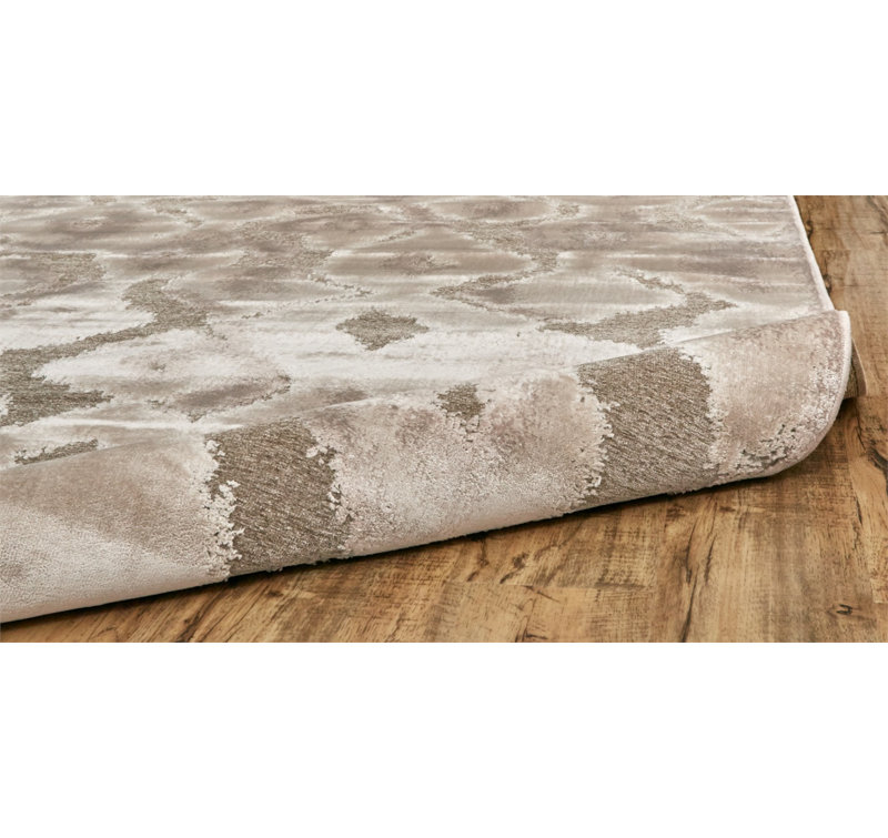 Tapis décoratif gris Ledesma, Tapis de couloir 2 pi 6 po x 8 pi