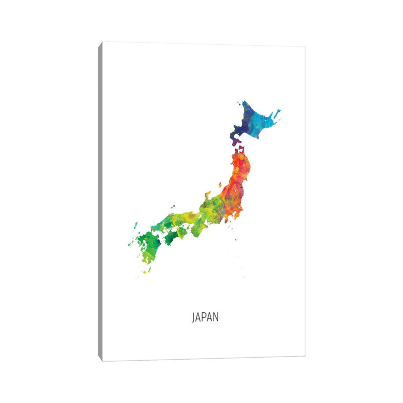 MTO2980-Carte du Japon, H 60 po x l 40po x P 1,5 po