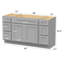 54'' Single Bathroom Vanity Base Only-95069383