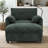 Upholstered Accent Armchair With Storage Ottoman-1890609190