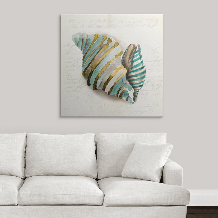 « corail ii », impression sur toile, H 30 po x l 30 po x P 1,5 po