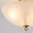 3-Light Bowl Glass Semi Flush Mount