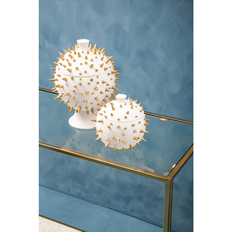 Aidrian Abstract Decorative Box, 19cm H x 21cm W x 20cm D