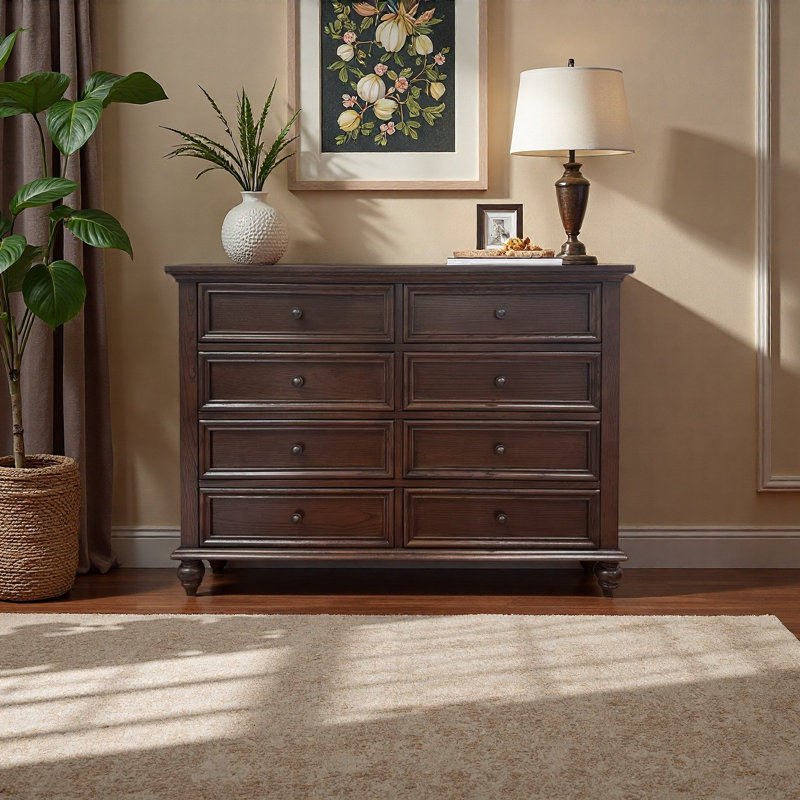 Armoire de rangement multifonctionnelle à grande capacité, Noyer