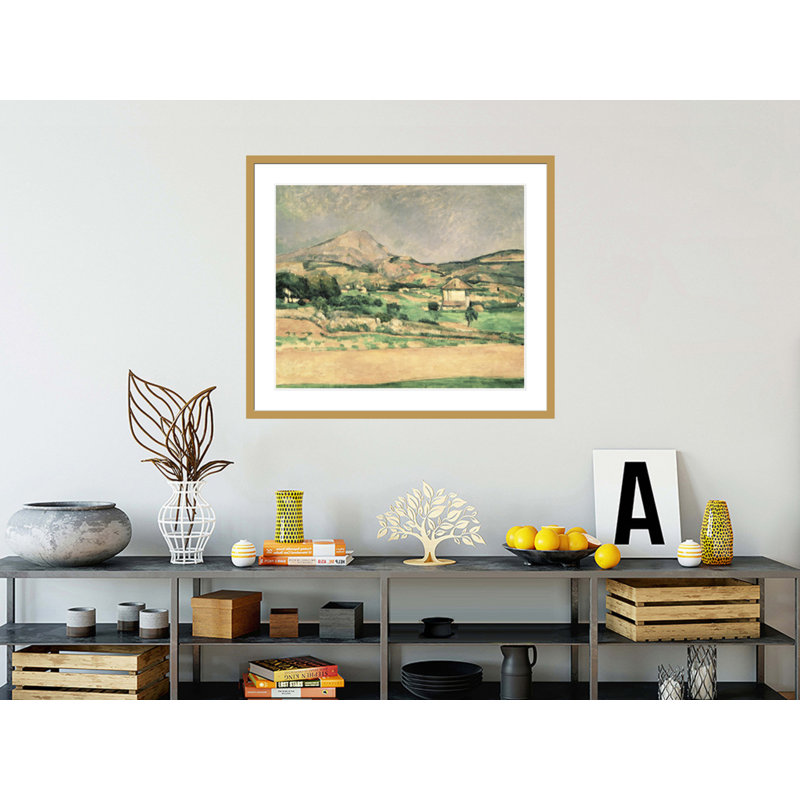 «Montagne Sainte-Victoire» par Paul Cézanne, impression giclée encadrée, H 33,5 po x l 39,34 po