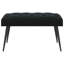 Banc avec velours capitonné noir 31,50 po x 15,75 po x 18,11 po-133664501