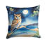 Coussin Owl perché dans un arbre côtier-112679670