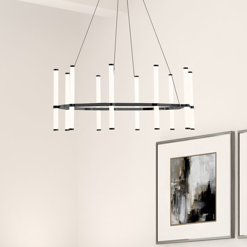 Lustre Farhanaaz 60W, Noir mat