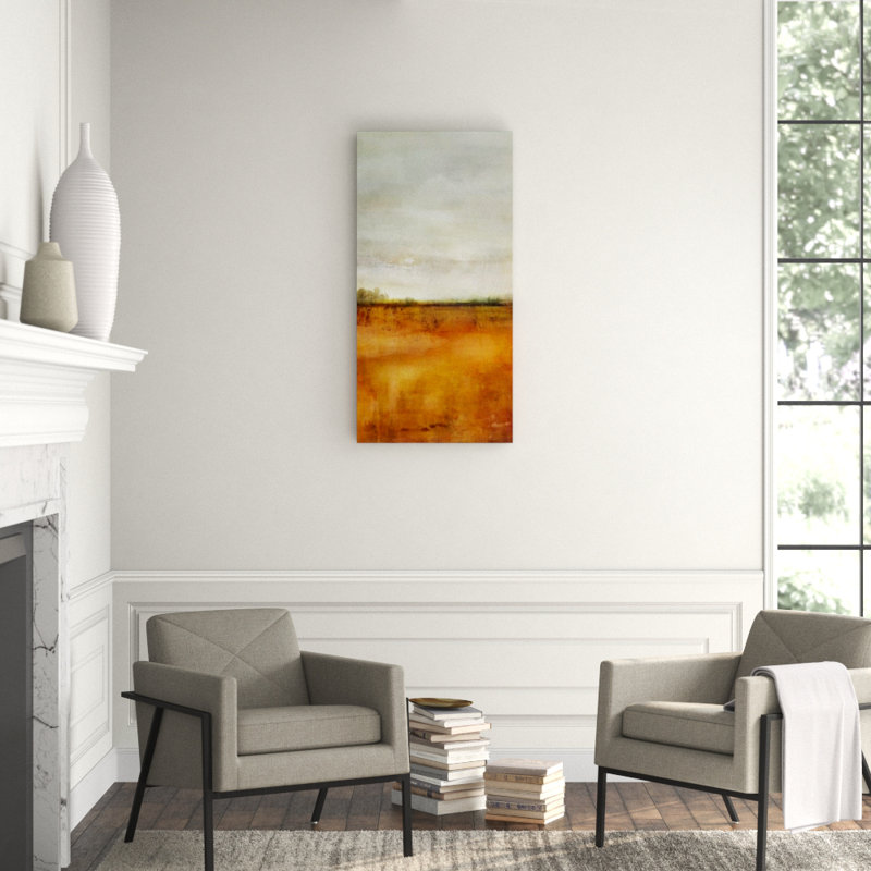 Field Sky I Painting by Guseul Park, Knife Gel, 48" H x 24" W