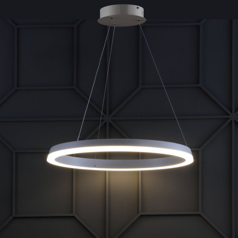 Monthamre 1 - Light LED Pendant, Matte White