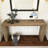 59.2" Wood Modern Striped Design Console Table-1477780508