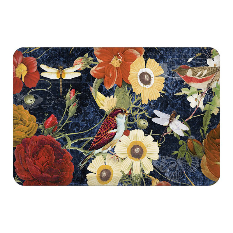 Tapis floral rétro anti-fatigue