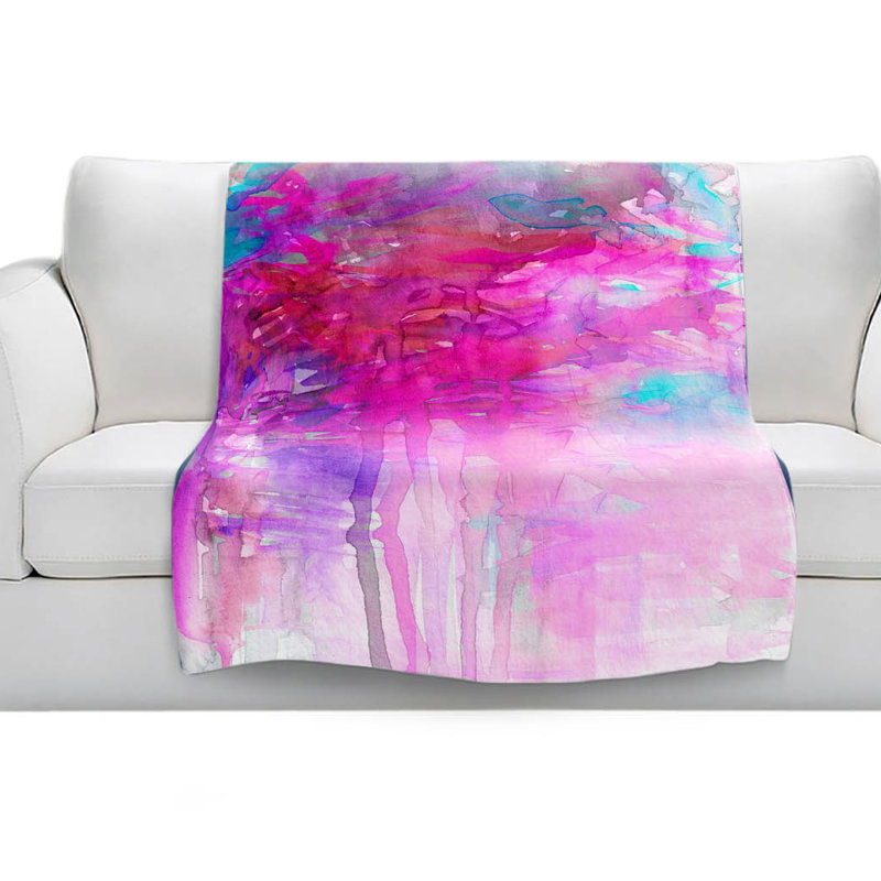 Couverture rose sherpa doux carnival rêves, l 51 po x L 60 po