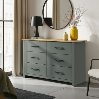 Commode double 6 tiroirs Walter