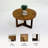 Coffee Table Solid wood epoxy table Ethno