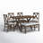 Shawn 6 - Person Trestle Dining Set-1803220337