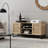 Rattan and Wood 2-Door TV Cabinet for TVs up to 55"-934268454