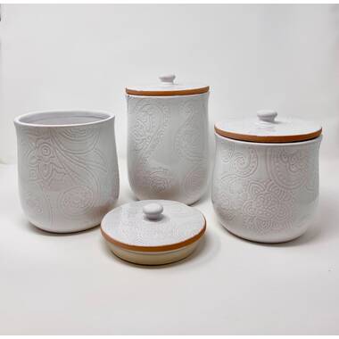 Abby 3 Piece Kitchen Canister Set Rosalind Wheeler