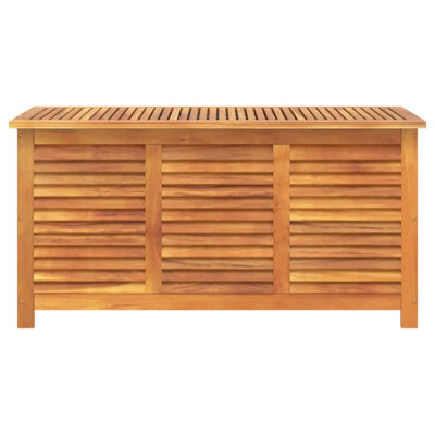 vidaXL Outdoor Storage Box 50 Gal, Deck Box, Acacia Wood with Water-Resistant Bag, Brown 23.6"x19.7"x22.0" by VidaXL