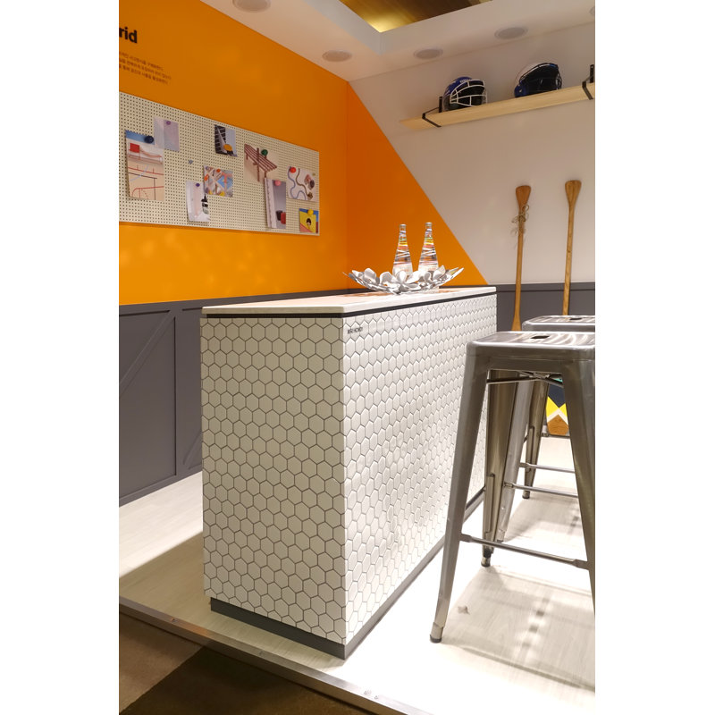 Carrelage mosaïque blanc en pvc 10 po x 10 po blanc