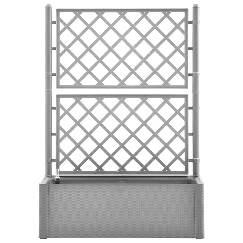 Griffiths Raised Garden Bed with Trellis, 142cm H x 100cm W x 43cm D