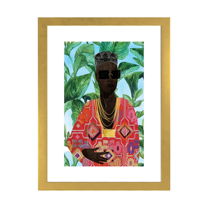 «Modern Man IV» par Nikki Chu - reproduction, H 24 po x l 16 po x P 1 po, Encadrement doré