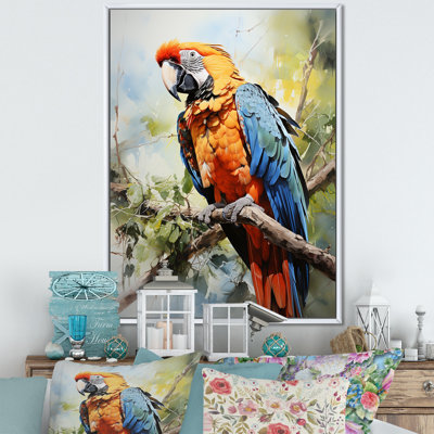 «Parrots Sunny Companions Delight I», reproduction sur toile