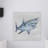Cheeseman Great Shark Print on Wrapped Canvas-1973475097