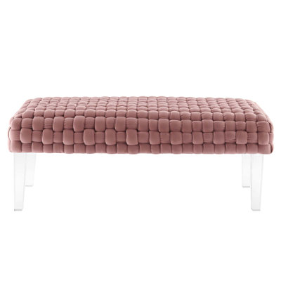 Modway Prologue Woven Performance Velvet Ottoman